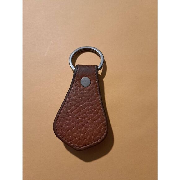 Vintage Dooney & Bourke All-Weather Leather Brass Key Ring Keychain - Picture 4 of 6